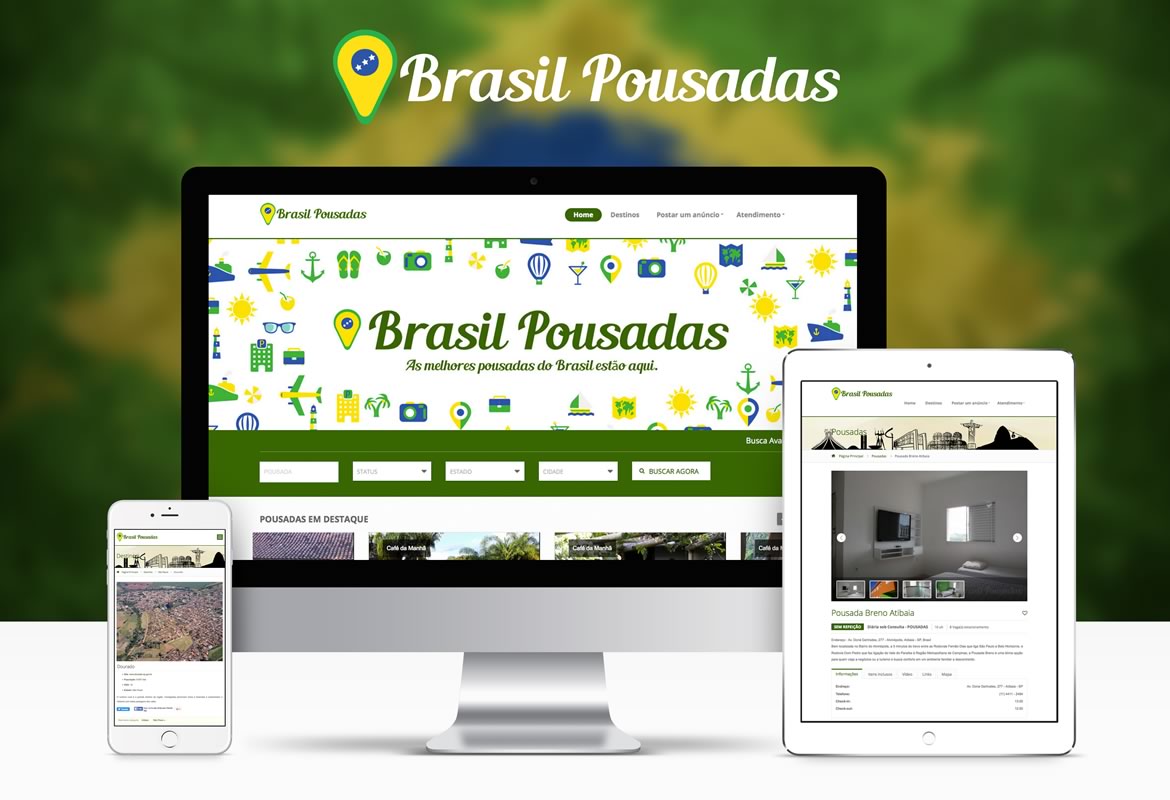 Site e Logo Brasil Pousadas