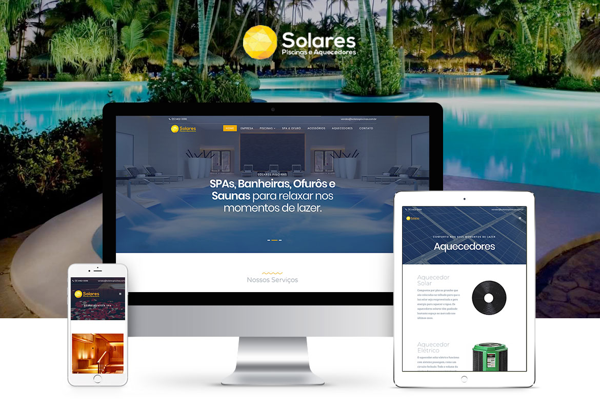 Site Solares Piscinas