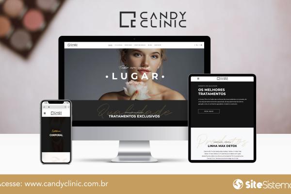Site e Logo Candy Clinic