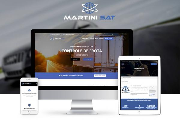 Site e Logo Martini Sat Rastreadores Veiculares